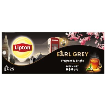 Melnā tēja LIPTON EARL GREY 25x1,5g