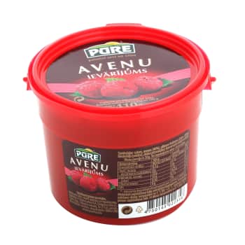 Ievārījums PŪRE aveņu 410g spainītī