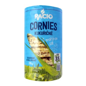 Kukurūz.galetes RACIO ar jūras sāli 115g