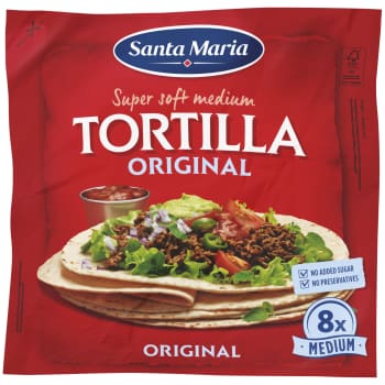 Tortiljas SANTA MARIA vidējās 320g