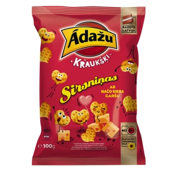 Čipsi ĀDAŽU sirsniņas 100g