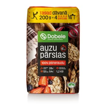 Pilngr. auzu pārslas DOBELES DZIRN.1.2kg