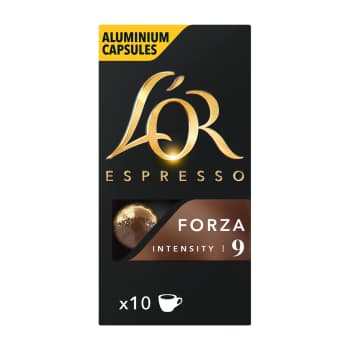 Kafijas kapsulas L'OR Forza 10x5,2g