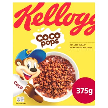 Sausās brok. KELLOGG'S Choco Pops 375g