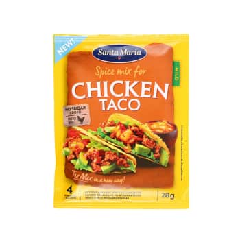 Taco garšv.mais.vist.g. SANTA MARIA 28g