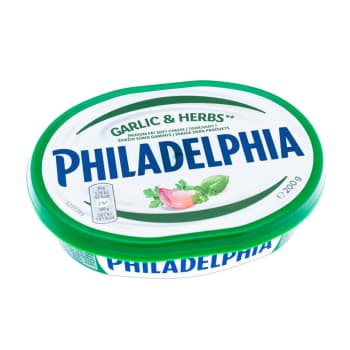 Siers PHILADELPHIA LIGHT ar zaļumiem 200g