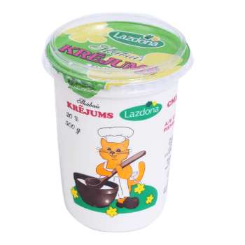 Skābs krējums LAZDONAS 20% 500g