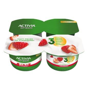 Jogurts ACTIVIA zemeņu 4x120g