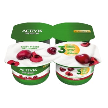 Jogurts ACTIVIA ķiršu 4x120g