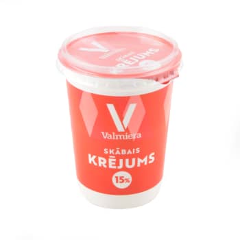 Skābais krējums VALMIERAS 15% 450 g