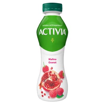 Jogurta dzēriena ACTIVIA avene, granātābols 300g