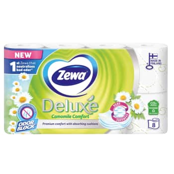 Tual.papīrs ZEWA Deluxe Camomile 3k. 8r.