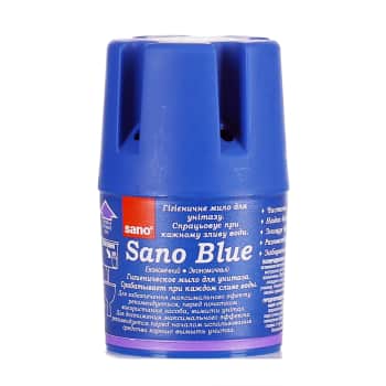 Tualetes bloks skalošanas tvertnei SANO zils 150g