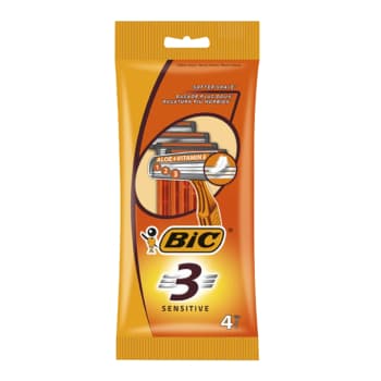 Vienr.skuvekļi BIC 3 SENSITIVE 4gab.