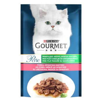 Kaķu kons.GOURM.. PERLE forele 85g mais