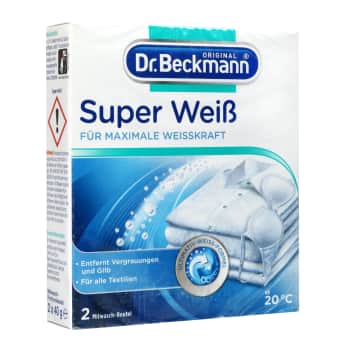 Veļ. balinātājs DR.BECKMANN White 2x40g