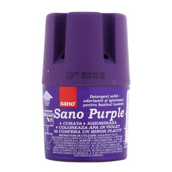 Tualetes bloks skalošanas tvertnei SANO violet 150g