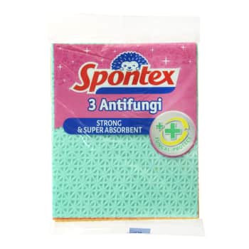 Mitrās lupatiņas SPONTEX, 3 gab.