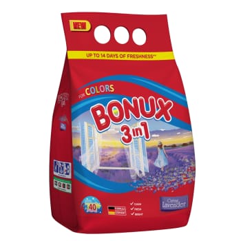 Veļas pulv. BONUX Lavander 40m.r. 3kg