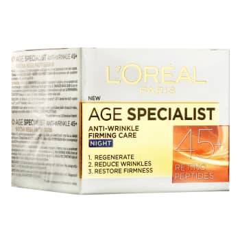 Sejas krēms L'OREAL Age Specialist 45+ nakts 50ml