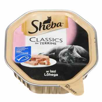 Konservēta kaķu barība SHEBA lasis 85g
