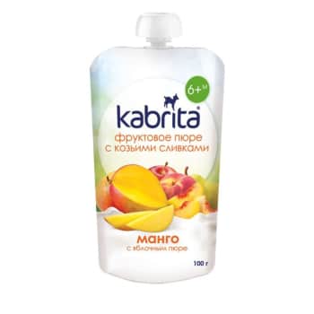 Biezen.KABRITA kaz.p.mango,āb., 6+ 100g