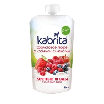 Biezenis KABRITA kazas piens, meža ogas- ābols6+100g