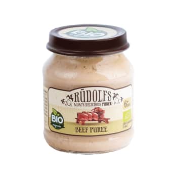 Biezenis RŪDOLFS BIO jaunlopu gaļas 6+ 120g