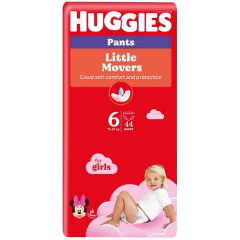 Autiņ.biks.HUGGIES Girl S6 15-25kg 44gb.