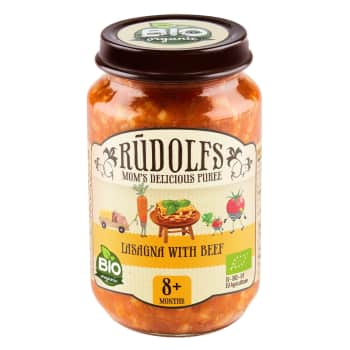 BIO biezenis RŪDOLFS lazanja 8+ 190g