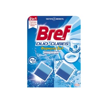 Tualetes bloks skalošanas tvertnei BREF 2x50g