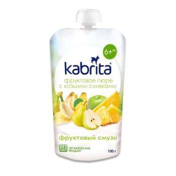Biezen.KABRITA kaz.p.augļ.smūtijs 6+100g