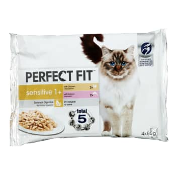 Konsā kaķu barība PERFECT sensitive vista/lasis 4x85g