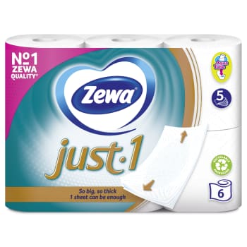 Tualetes papīrs ZEWA Just1 5k.6r.