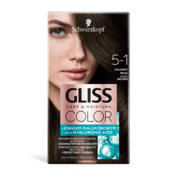 Matu krāsa GLISS COLOR 5-1 vēsi brūns