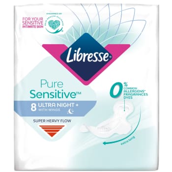 Hig.paketes LIBRESSE Pure Night 8gab.
