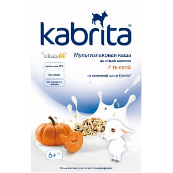 Putra KABRITA kazas piena-daudzgraudu-ķirbju 6+ 180g