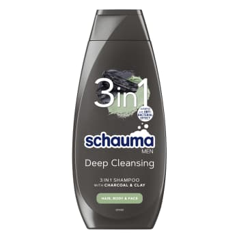 Šampūns SCHAUMA Charcoal 3in1 vīr.400ml