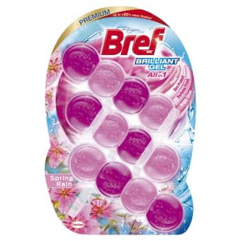 Tualetes bloks BREF BG Spring Rain 3x42g