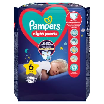 Autiņ.biks.PAMPERS nakts S6 15+kg 19gab.