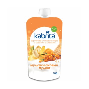 Pudiņš KABRITA augļu-graudaugu 6+ 100g