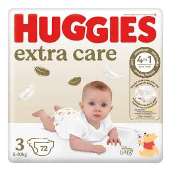 Autiņbikītes HUGGIES Extra Care S3 6-10kg 72gb