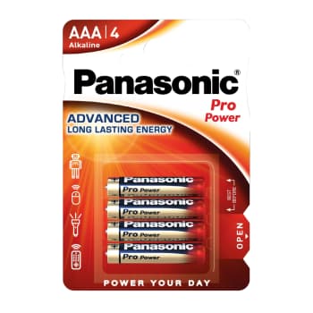 Baterijas PANASONIC LR03PPG 4gab.