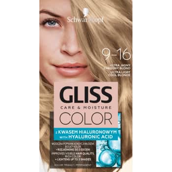 Matu krāsa GLISS COLOR 9-16 gaišs blonds