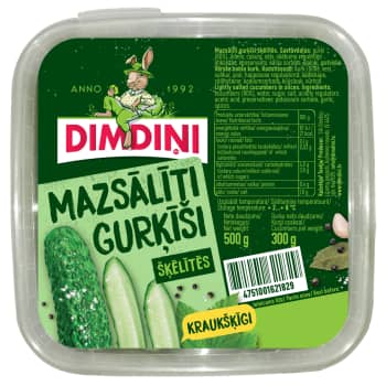 Gurķīši  šķēlītēs mazsālīti 500g