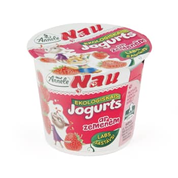 Ekoloģisks jogurts ANNELE NAU ar zemenēm 125g