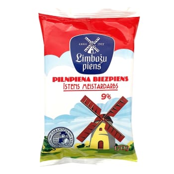 Biezpiens LIMBAŽU PIENS 9% 170g