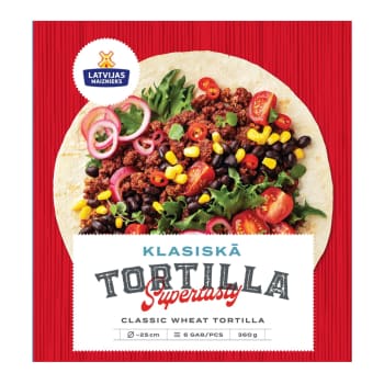 Tortilja Klasiskā kviešu LM 360g