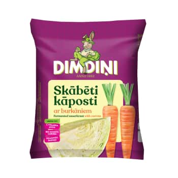 Kāposti skābēti ar burkāniem paciņā 550g