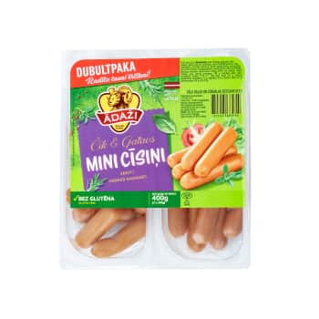 Mini cīsiņi ČIK&GATAVS ADAŽI 400g
